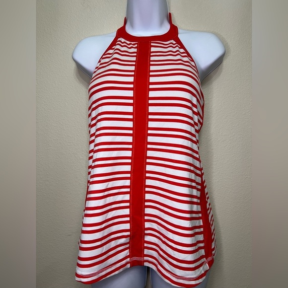 Red and White Striped Halter Top - Picture 5 of 6